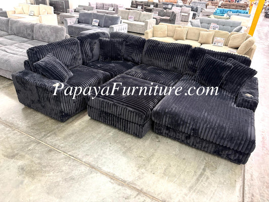 5 Piece Modular Sectional Sofa Set Belle