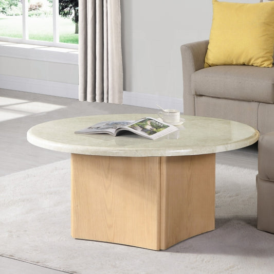 Marble Round Coffee Table